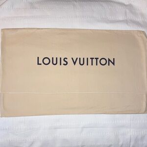 Louis Vuitton Tan Fold Over Dust Bag - Large 16x26 inches